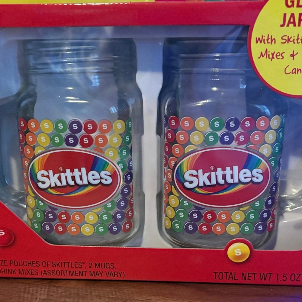 Skittles Glass Jar Kit and Drink mix